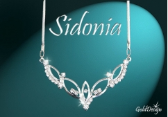 Sidonia - náhrdelník stříbřený
